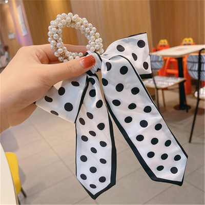 Populiariai parduodama madinga moteriška juostelė plaukų kaklaraištis plaukų kaklaraištis Bohemiškas arklio uodega lankas elastingas plaukų virvė ryšelis plaukų kaklaraištis plaukų priedai