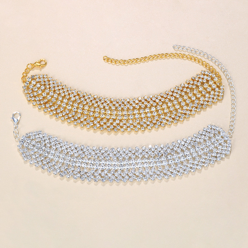 Stonefans Beach Višeslojna narukvica za gležnjeve sa kamenčićima Nakit za stopala za žene Boho Bling Crysta Rhombus Narukvica za gležnjeve na lančiću za noge