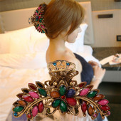 Nouă modă retro Agrafe neregulate Stil punk Gheare de păr din metal argintiu Barrettes Accesorii de păr pentru femei Agrafe de păr Grip de păr