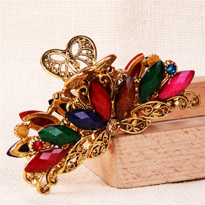 Nouă modă retro Agrafe neregulate Stil punk Gheare de păr din metal argintiu Barrettes Accesorii de păr pentru femei Agrafe de păr Grip de păr