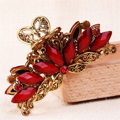 Nouă modă retro Agrafe neregulate Stil punk Gheare de păr din metal argintiu Barrettes Accesorii de păr pentru femei Agrafe de păr Grip de păr