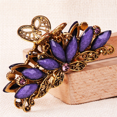 Nouă modă retro Agrafe neregulate Stil punk Gheare de păr din metal argintiu Barrettes Accesorii de păr pentru femei Agrafe de păr Grip de păr