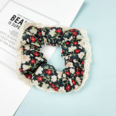 Moda doamnelor retro banda de păr în carouri banda de cauciuc pânză moale fete coadă de cal banda de păr frânghie accesorii de păr en-gros