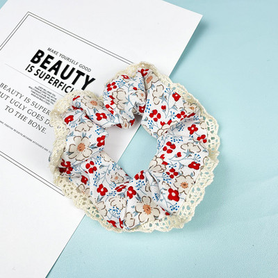 Moda doamnelor retro banda de păr în carouri banda de cauciuc pânză moale fete coadă de cal banda de păr frânghie accesorii de păr en-gros