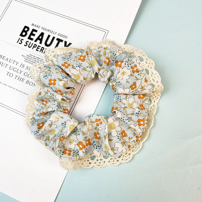 Moda doamnelor retro banda de păr în carouri banda de cauciuc pânză moale fete coadă de cal banda de păr frânghie accesorii de păr en-gros