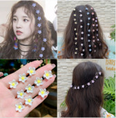 10 bucăți gheare de păr de mireasă de nuntă pentru fete mici, drăguțe, flori de cristal, agrafe de păr din metal pentru femei, mini accesorii pentru păr, noul