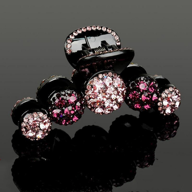 Gheare de păr din metal cu strasuri, la modă, clemă de crab pentru femei, fete, agrafă strălucitoare, ac accesorii de păr, bijuterii, cadou