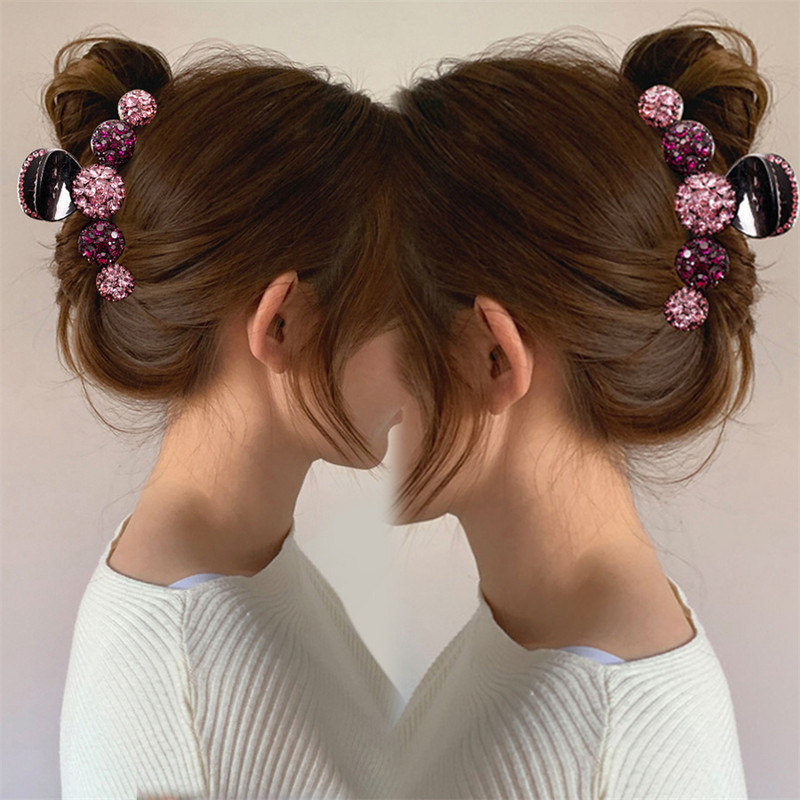 Gheare de păr din metal cu strasuri, la modă, clemă de crab pentru femei, fete, agrafă strălucitoare, ac accesorii de păr, bijuterii, cadou