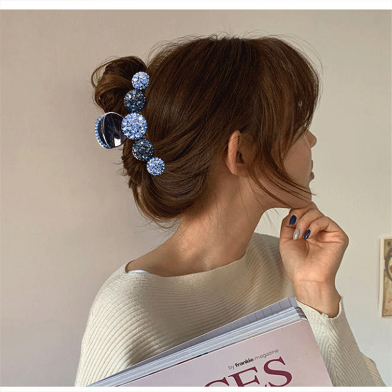 Gheare de păr din metal cu strasuri, la modă, clemă de crab pentru femei, fete, agrafă strălucitoare, ac accesorii de păr, bijuterii, cadou