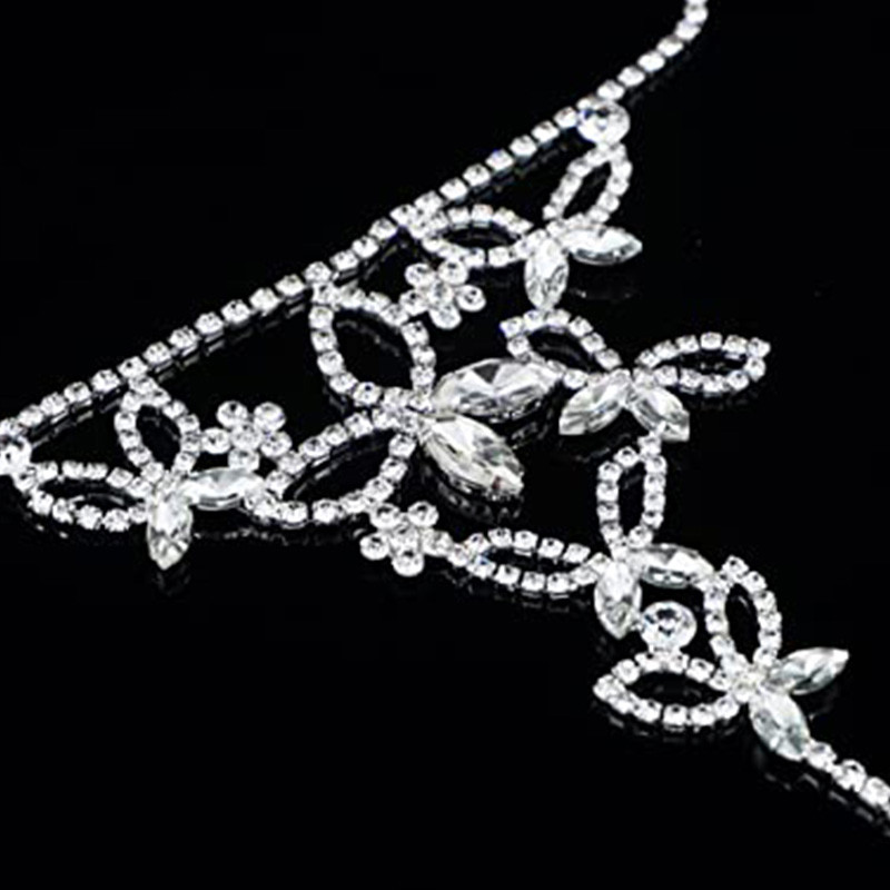 Stonefans 2 buc/set fluture boem stras glezna deget de la picioare bijuterii plajă lanț pentru picior brățară gleznă pe picior lanț pentru degete