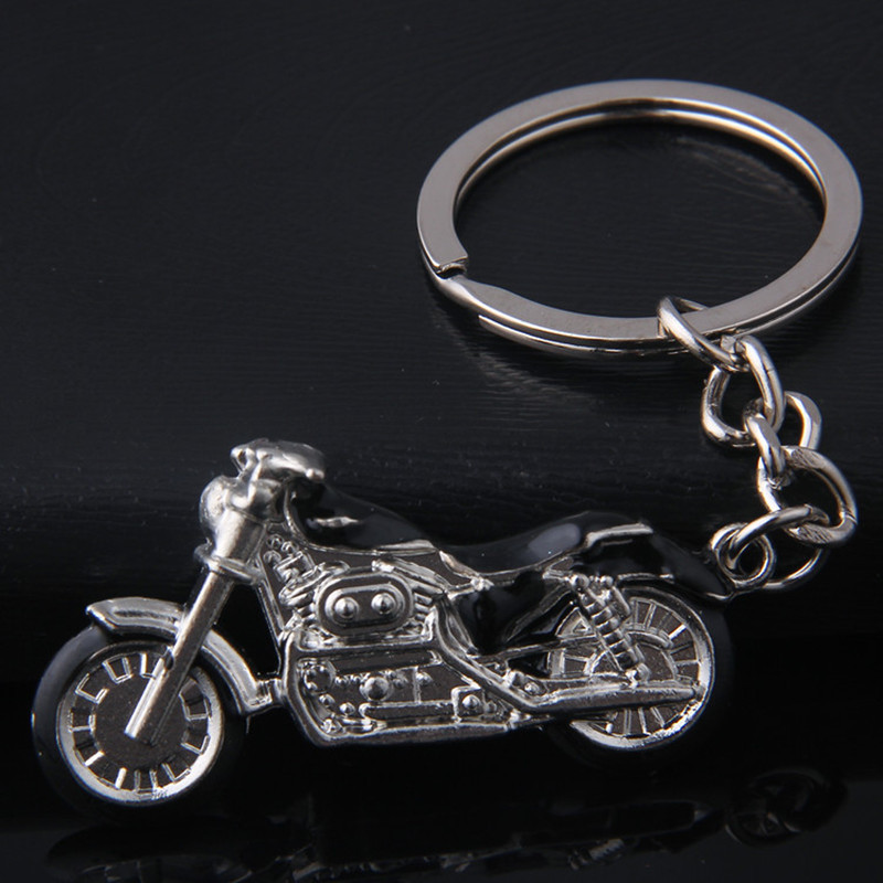 Lanț de chei pentru motocicletă 3D, metal, creativ retro, pentru motocicletă Harley off-road, lanț de chei, pentru bărbați, bijuterii cu pandantiv de mașină, cadou