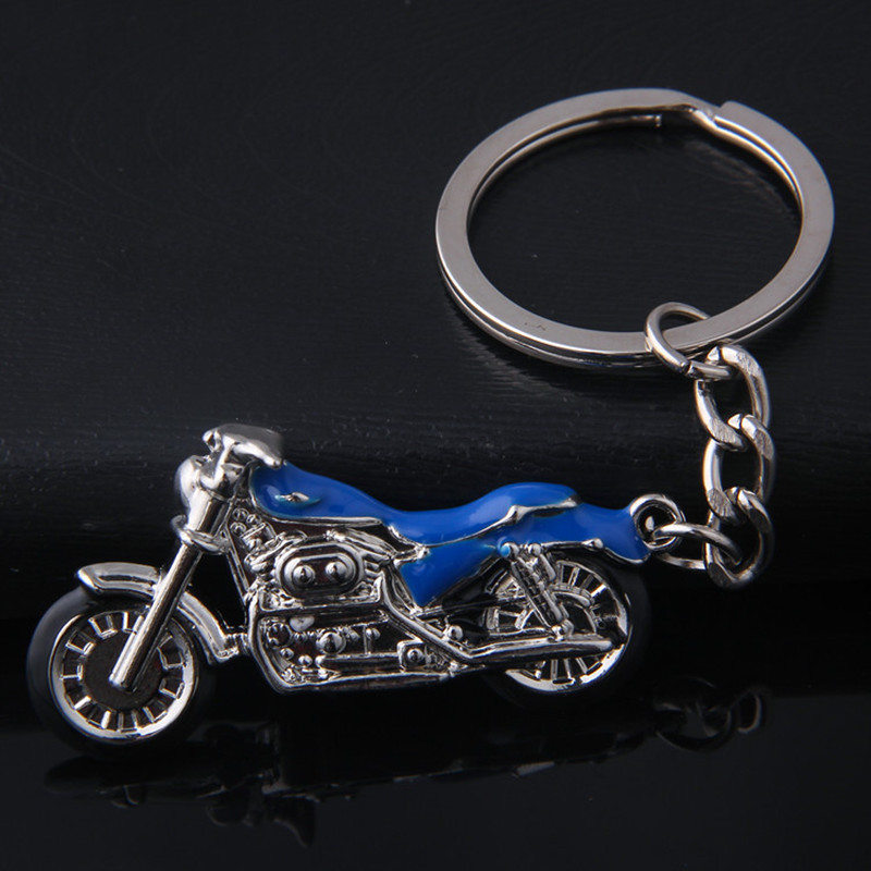Lanț de chei pentru motocicletă 3D, metal, creativ retro, pentru motocicletă Harley off-road, lanț de chei, pentru bărbați, bijuterii cu pandantiv de mașină, cadou