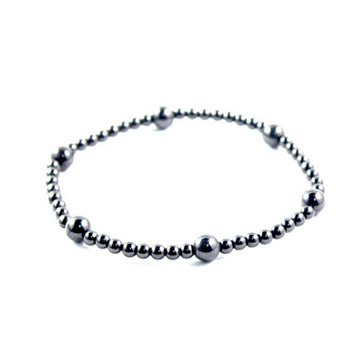 Hematit magnetic margele rotunde glezna cu margele cu margele de piatra ochi de pisică Lanț pentru picioare Bijuterii de plajă lucrate manual ANK1008