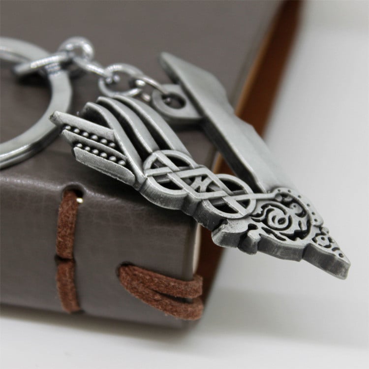 Vikings privjesak za ključeve srebrne boje privjesci Ragnar Lothbrok metalni privjesak za ključeve Famou Film/Film Rekviziti za kostime chaveiro llavero Nakit Poklon