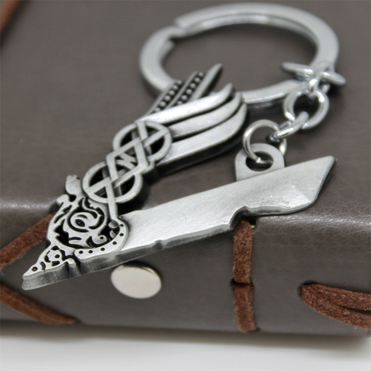 Vikings privjesak za ključeve srebrne boje privjesci Ragnar Lothbrok metalni privjesak za ključeve Famou Film/Film Rekviziti za kostime chaveiro llavero Nakit Poklon