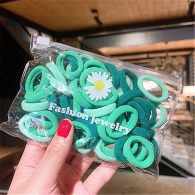 Banda de păr elastică din nailon de culoare fete Bandă de cauciuc Banda de păr fixă coadă de cal pentru copii Accesorii de păr dulce pentru femei