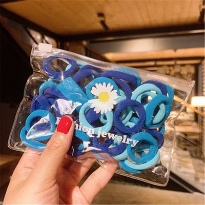 Banda de păr elastică din nailon de culoare fete Bandă de cauciuc Banda de păr fixă coadă de cal pentru copii Accesorii de păr dulce pentru femei