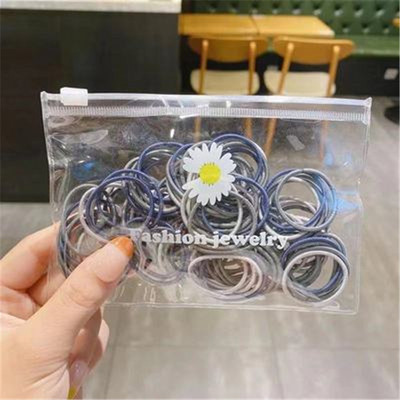 Banda de păr elastică din nailon de culoare fete Bandă de cauciuc Banda de păr fixă coadă de cal pentru copii Accesorii de păr dulce pentru femei