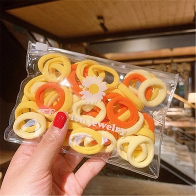 Banda de păr elastică din nailon de culoare fete Bandă de cauciuc Banda de păr fixă coadă de cal pentru copii Accesorii de păr dulce pentru femei