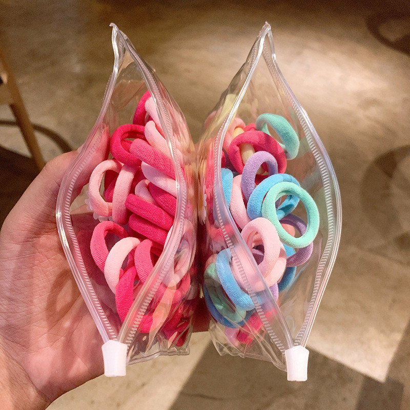Banda de păr elastică din nailon de culoare fete Bandă de cauciuc Banda de păr fixă coadă de cal pentru copii Accesorii de păr dulce pentru femei