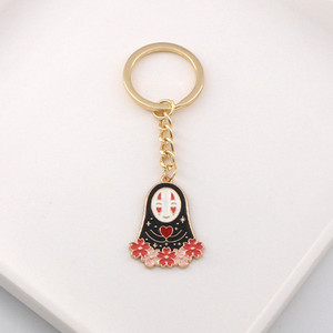 Desene animat Japonia Anime Spirited Away Breloc pentru femei Breloc Inel Geanta masina Pendent Charm Accesorii Airpods D375
