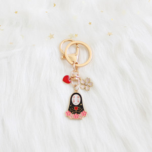Desene animat Japonia Anime Spirited Away Breloc pentru femei Breloc Inel Geanta masina Pendent Charm Accesorii Airpods D375