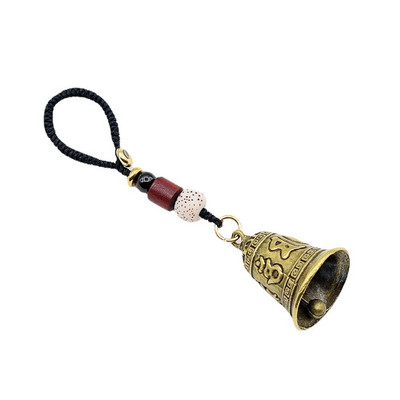 1PC Fashion Vintage din alamă budism tibetan în șase cuvinte Mantra Bell Brelocuri pandantive