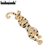 baiduqiandu nou sosire Antique Aur Placat cu strasuri Pave Tiger Brooch Pins