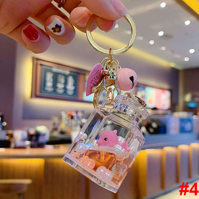 Drăguță păpușă oceanică pește clovn broască țestoasă pinguin breloc creativă lume a apei animale nisipuri mișcătoare sticla de parfum breloc breloc breloc