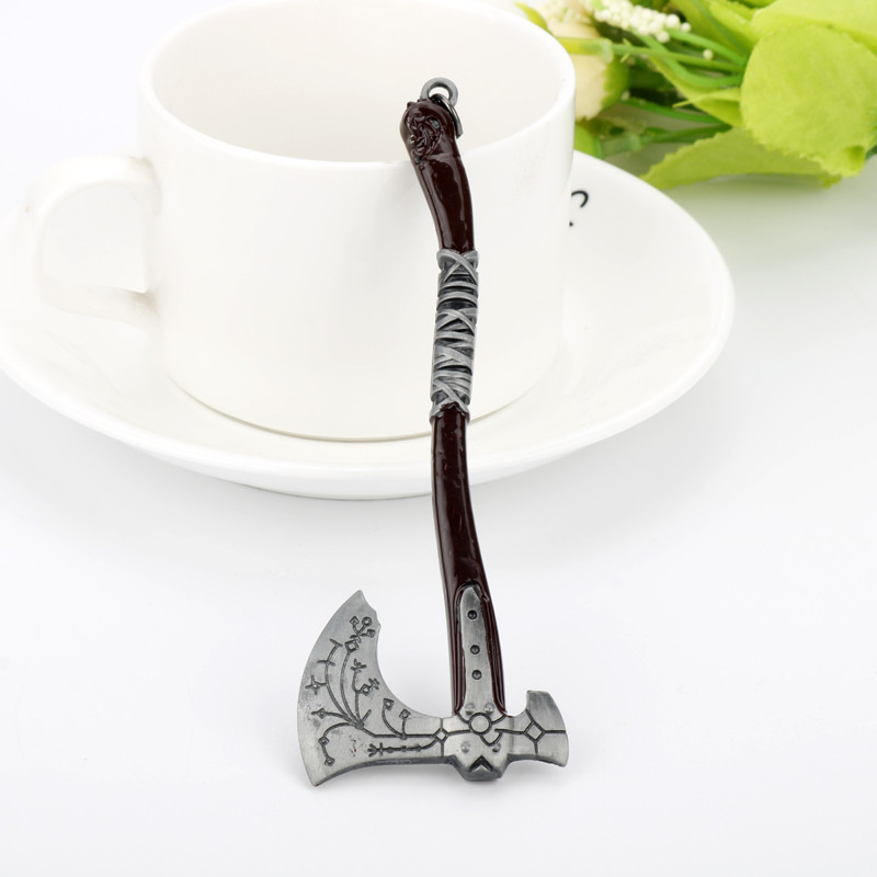 Joc Bijuterii din aliaj God of War 4 Breloc Leviathan Brelocuri metalice Breloc Axe of Ice Breloc mașină Llavero sculptat rafinat