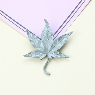 Broșă cu perle de plantă verde de epocă nou-nouță Broșă cu frunze de flori Cadou de bijuterii pentru doamne