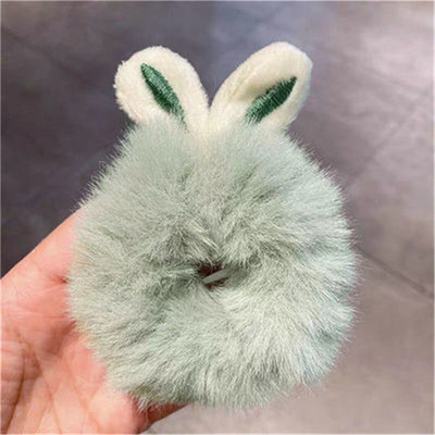 Νέο χαριτωμένο κορίτσι βελούδινο αρκούδα βάτραχος σχοινί μαλλιών μόδας κυρίες κορίτσια ελαστικό πομπόν κορδέλα μαλλιών αλογοουρά δαχτυλίδι μαλλιά αξεσουάρ μαλλιών δώρο