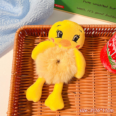 Νέο χαριτωμένο κορίτσι βελούδινο αρκούδα βάτραχος σχοινί μαλλιών μόδας κυρίες κορίτσια ελαστικό πομπόν κορδέλα μαλλιών αλογοουρά δαχτυλίδι μαλλιά αξεσουάρ μαλλιών δώρο