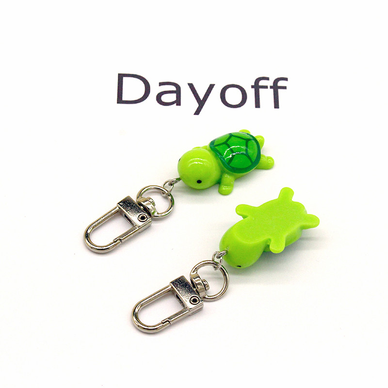 1kom smola slatka zelena kornjača privjesak za ključeve privjesak za ključeve za žene muškarce smiješni kreativni crtić simulacija životinja torba auto airpods dodaci