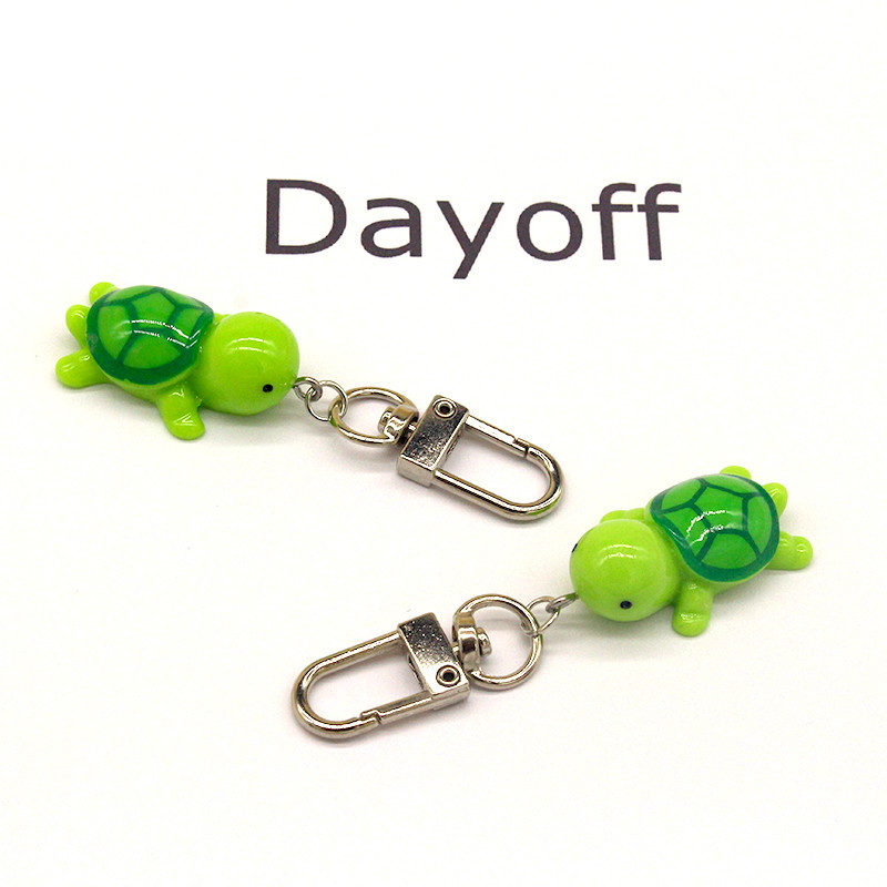 1kom smola slatka zelena kornjača privjesak za ključeve privjesak za ključeve za žene muškarce smiješni kreativni crtić simulacija životinja torba auto airpods dodaci