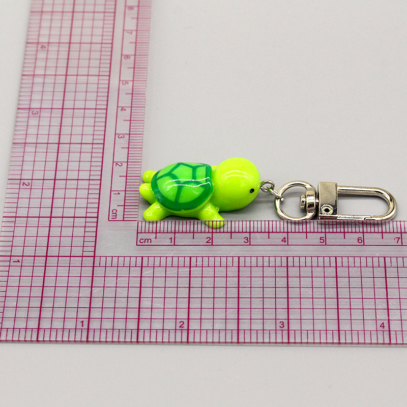 1kom smola slatka zelena kornjača privjesak za ključeve privjesak za ključeve za žene muškarce smiješni kreativni crtić simulacija životinja torba auto airpods dodaci