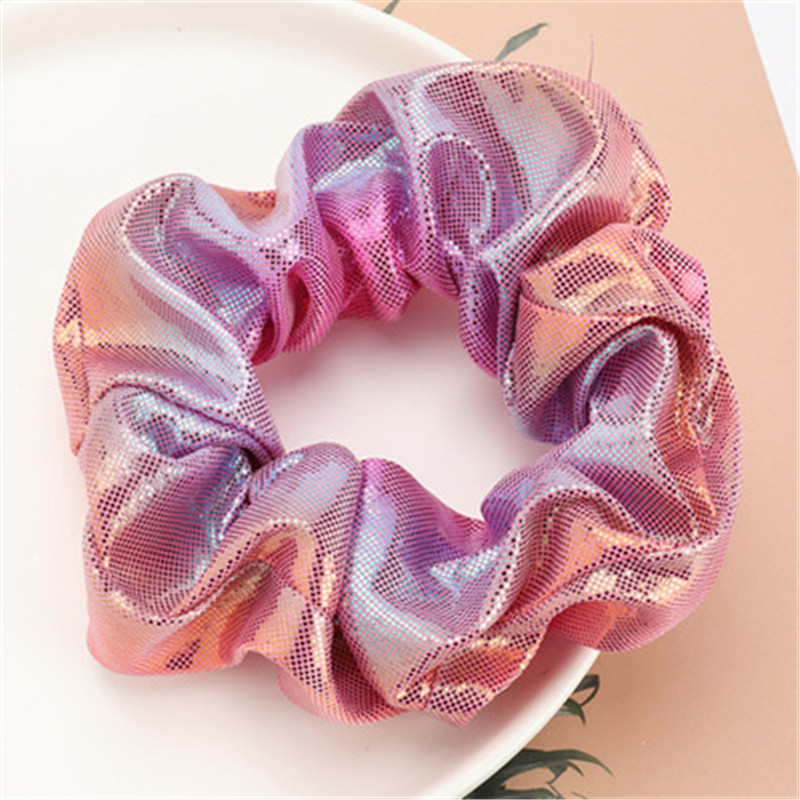 Doamnelor, colorate, culoare gradient, bucle mari de păr, versiunea coreeană, pânză moale, pentru fete, coadă de cal, banda elastică pentru păr, accesorii pentru păr