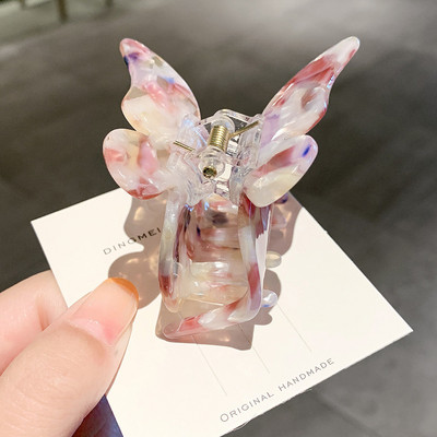 Mini gheare de păr fluture pentru femei, fete, accesorii de păr acrilice, cleme de păr dulce, cleme de păr simple, cleme de păr șic