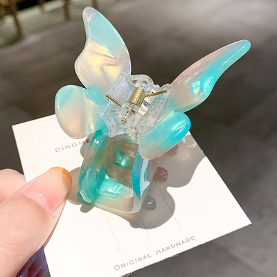 Mini gheare de păr fluture pentru femei, fete, accesorii de păr acrilice, cleme de păr dulce, cleme de păr simple, cleme de păr șic