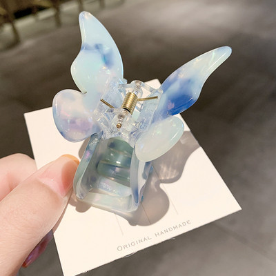 Mini gheare de păr fluture pentru femei, fete, accesorii de păr acrilice, cleme de păr dulce, cleme de păr simple, cleme de păr șic