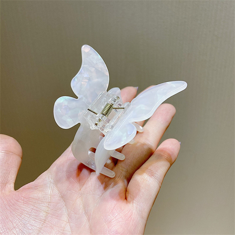 Mini gheare de păr fluture pentru femei, fete, accesorii de păr acrilice, cleme de păr dulce, cleme de păr simple, cleme de păr șic