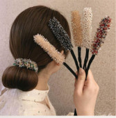 Elegantă flori de modă nuntă mireasa stras cap artefact floare muguri de păr legat jumătate de bile ace agrafe accesoriu de păr femei