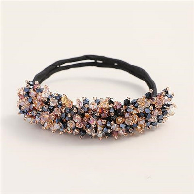 Elegantă flori de modă nuntă mireasa stras cap artefact floare muguri de păr legat jumătate de bile ace agrafe accesoriu de păr femei