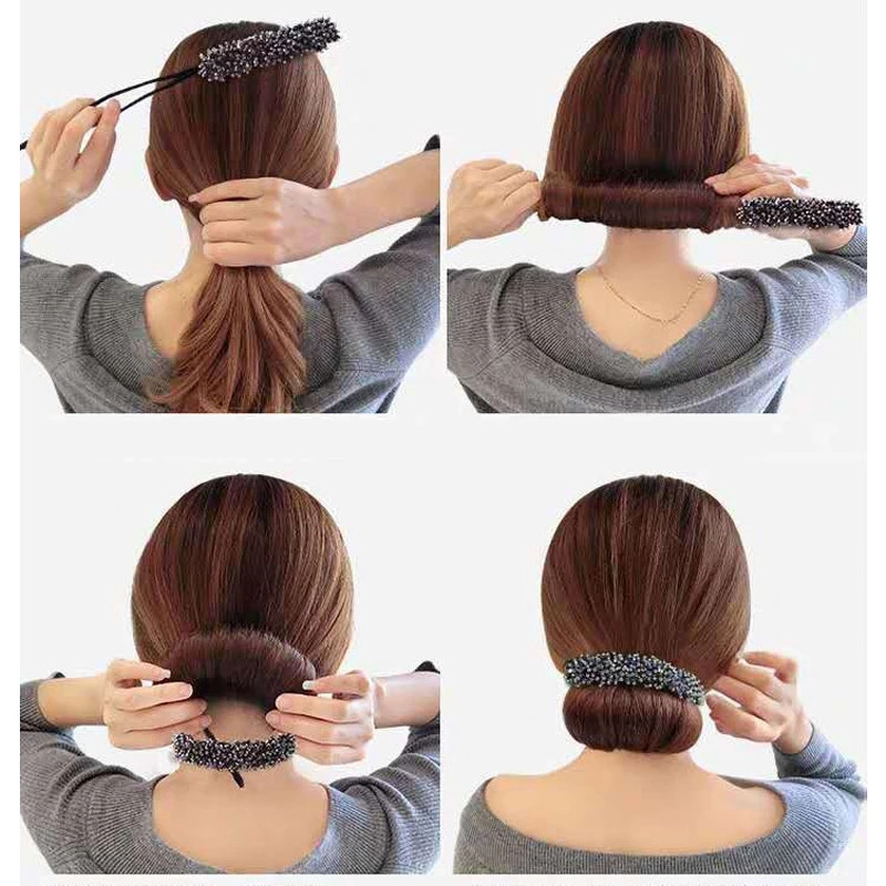 Elegantă flori de modă nuntă mireasa stras cap artefact floare muguri de păr legat jumătate de bile ace agrafe accesoriu de păr femei