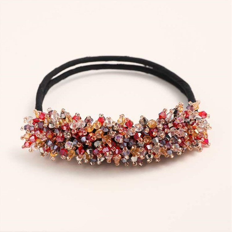 Elegantă flori de modă nuntă mireasa stras cap artefact floare muguri de păr legat jumătate de bile ace agrafe accesoriu de păr femei