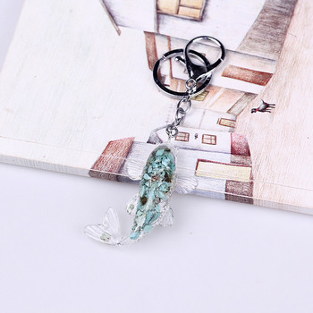 Fashion Koi Fish Lucky Keychains Rings Χρυσόψαρο Κρεμαστό μπρελόκ για μπρελόκ αυτοκινήτου Θήκη Charm Κρεμαστές τσάντες Δώρο