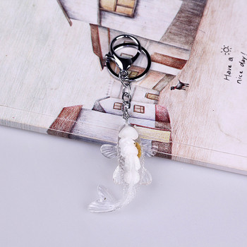 Fashion Koi Fish Lucky Keychains Rings Χρυσόψαρο Κρεμαστό μπρελόκ για μπρελόκ αυτοκινήτου Θήκη Charm Κρεμαστές τσάντες Δώρο