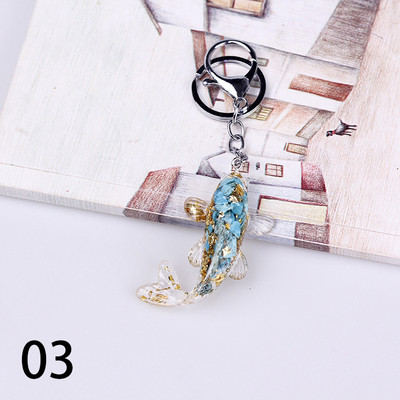 Modni Koi Fish Sretni privjesci za ključeve Prstenovi Zlatna ribica Privjesak za ključeve za auto Držač za ključeve Šarm Viseće torbe Poklon