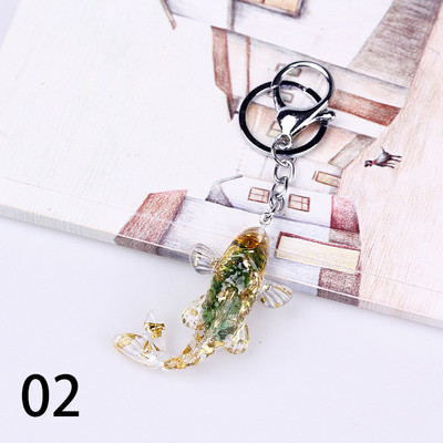 Modni Koi Fish Sretni privjesci za ključeve Prstenovi Zlatna ribica Privjesak za ključeve za auto Držač za ključeve Šarm Viseće torbe Poklon