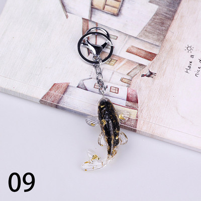 Modni Koi Fish Sretni privjesci za ključeve Prstenovi Zlatna ribica Privjesak za ključeve za auto Držač za ključeve Šarm Viseće torbe Poklon